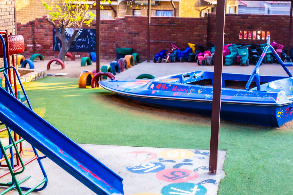 Wide playground view