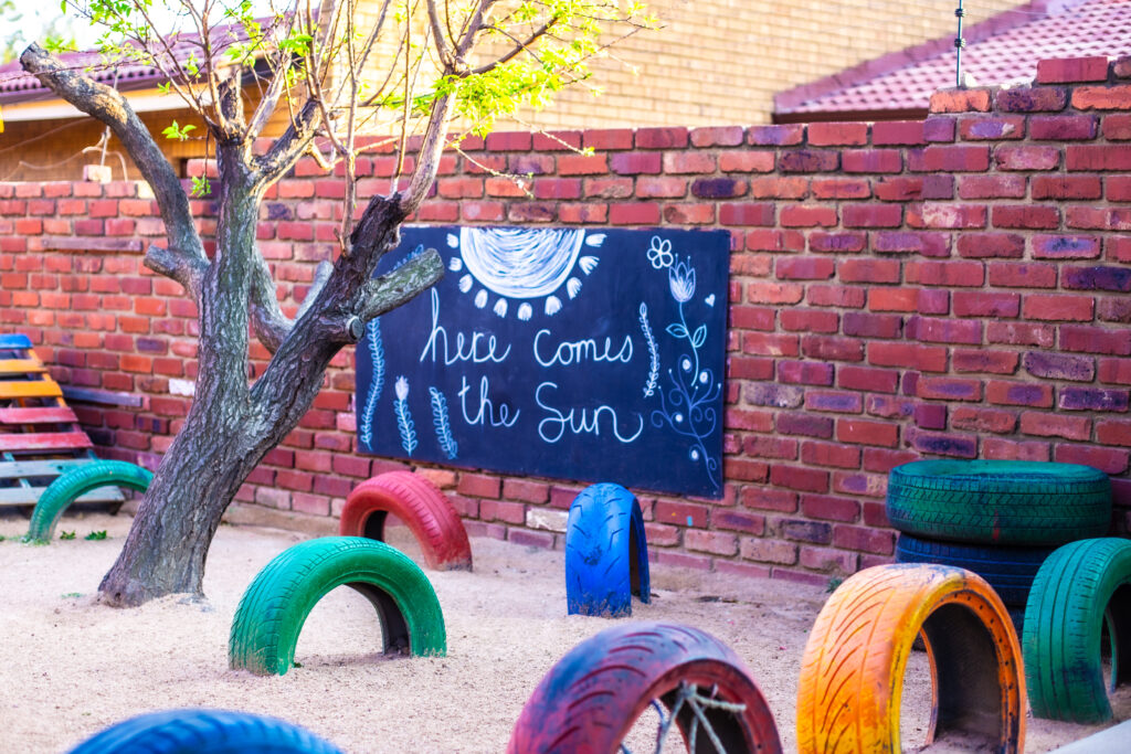 Outdoor discovery area